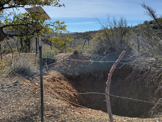 The Uncle Sam Mine, prior to the completion of work to seal it.